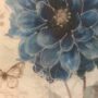 QUADRO-MODERNO-CON-CORNICE-ARGENTO-E-TELA-CON-FIORE-E-GLITTER-50×48-cm-154257104515-3