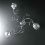 LAMPADARIO-A-5-LUCI-STRUTTURA-IN-CROMO-CON-VETRO-SPECCHIATO-CROMATO-E-CRISTALLI-163648060936-3