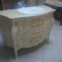 MOBILE-BAGNO-IN-LEGNO-AVORIO-E-FOGLIA-ORO-BAROCCO-CON-PIANO-IN-MARMO-105-cm-153190795186