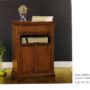 PORTA-TELEFONO-IN-LEGNO-NOCE-A-2-PORTE-E-1-CASSETTO-ARREDO-CASA-164695929216