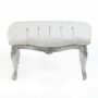 POUFF-IL-LEGNO-FOGLIA-ARGENTO-E-RIVESTIMENTO-IN-ECOPELLE-BIANCA-154453220566-2
