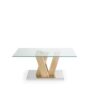 TAVOLINO-CON-APPOGGIO-CROMATO-E-PIANO-DI-VETRO-E-BASE-IN-CEMENTO-163662113446-2