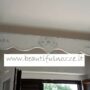 ZINEFFA-MANTOVANA-IN-LEGNO-BIANCO-E-FOGLIA-ARGENTO-CON-CRISTALLI-BASTONE-TENDA-163278860236