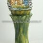 COLONNA-FONTANA-CON-TIGROTTO-IN-CERAMICA-COLORATA-VERDE-ARREDO-CASA-152896582177