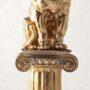 COLONNA-GIGANTE-POLLONIATO-CON-TIGRE-FOGLIA-ORO-STATUA-SCULTURA-ARREDO-CASA-152200772717