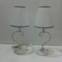 COPPIA-LAMPADE-DA-TAVOLO-LUMETTI-MODERNO-CRISTALLO-LUME-ARREDO-CASA-SOGGIORNO-151746175337