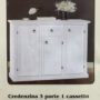 CREDENZINA-CON-3-PORTE-E-1-CASSETTO-IN-LEGNO-LACCATO-BIANCO-164714094937