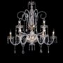 MARIA-TERESA-T4-LAMPADARIO-IN-VETRO-E-CRISTALLI-CON-FINITURE-ORO-9-LUCI-162748250077