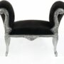 PANCA-IN-LEGNO-FOGLIA-ARGENTO-E-RIVESTIMENTO-IN-VELLUTO-NERO-164862679878