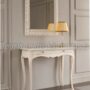 CONSOLLE-CON-DUE-CASSETTI-IN-LEGNO-BIANCO-AVORIO-O-NOCE-152950933929