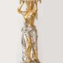 DONNA-STATUA-CON-CUSCINO-IN-CERAMICA-FOGLIA-ORO-ARGENTO-SCULTURA-ARREDO-CASA-162165048909