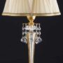 LUME-LAMPADA-IN-OTTONE-E-CRISTALLO-PARALUME-AVORIO-DECORO-ORO-1x60W-1-LUCE-152274241489