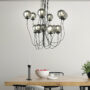 SOSPENSIONE-12-LUCI-FOLLIE-IN-VETRO-E-STRUTTURA-IN-METALLO-BIANCANERO-164114661229