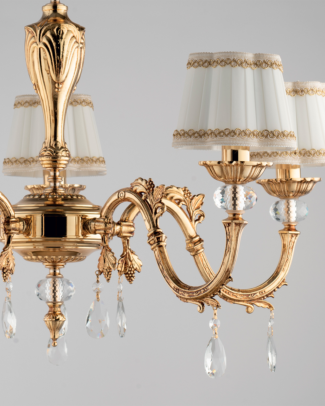 LAMPADARIO MOSCA 5 LUCI ORO