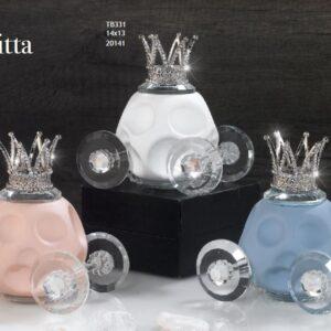 BOMBONIERE CARROZZA CON CORONA