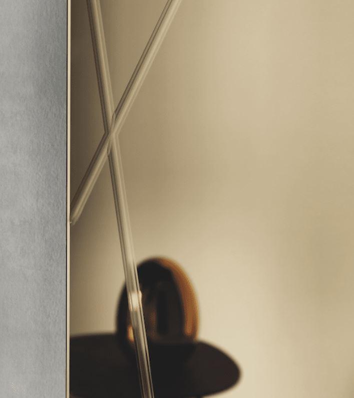 specchio moderno bronzo