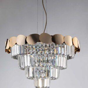 lampadario in cristallo moderno