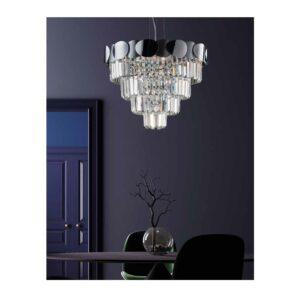 lampadario in cristallo moderno