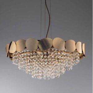 lampadario in cristallo moderno