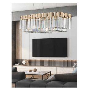 lampadario in cristallo moderno