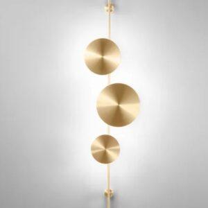 lampadario a parete oro a led