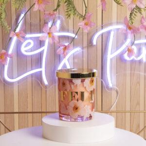 bomboniere matrimonio candela avorio