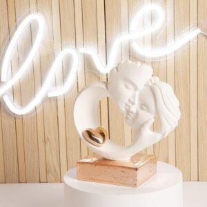 bomboniere matrimonio coppia innamorati in gesso