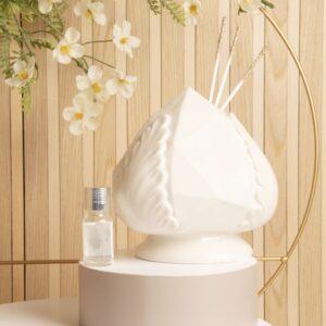 bomboniere matrimonio profumatore pumo bianco grande