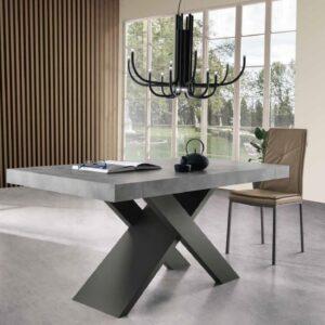 tavolo moderno antracite effetto cemento