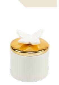 bomboniere matrimonio bianca e oro candela profumata