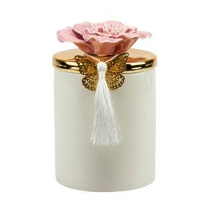 bomboniere matrimonio bianca e oro candela profumata