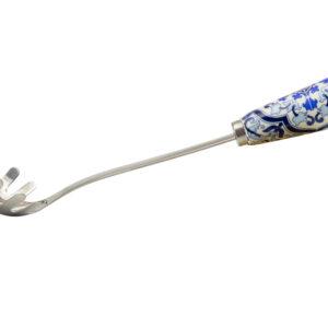 PRENDISPAGHETTI CON MANICO PORCELLANA DECALCO MAIOLICA BLUE