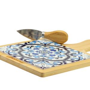 bomboniere matrimonio tagliere blu maioliche