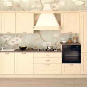 cucina classica avorio con cornice complet di elettrodomestici mis. L 360 cm x H 222 cm