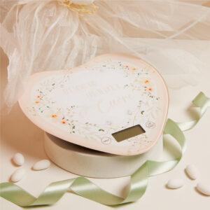 BOMBONIERA MATRIMONIO BILANCIA DECORO FLOREALE