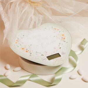 BOMBONIERA MATRIMONIO BILANCIA DECORO FLOREALE