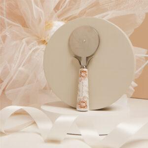 BOMBONIERA MATRIMONIO TAGLIAPIZZA DECORAZIONE ROSE