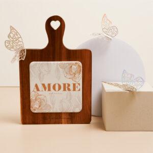 BOMBONIERA MATRIMONIO TAGLIERE AMORE