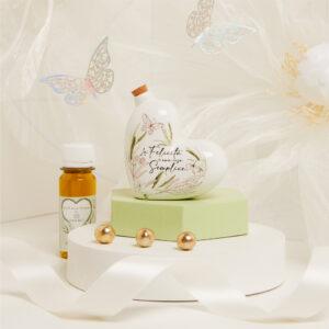 BOMBONIERA MATRIMONIO OLIERA PICCOLA CUORE CON OLIO