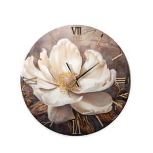 Orologio moderno venature e numeri oro