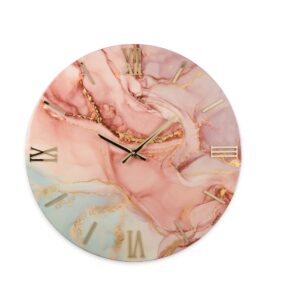 orologio moderno verde e oro