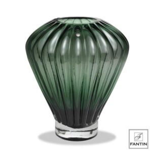 vaso in vetro verde