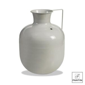 VASO IN METALLO BIANCO