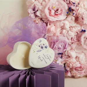 BOMBONIERA MATRIMONIO SCATOLINA CUORE CON CANDELA