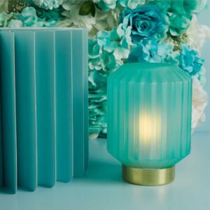 BOMBONIERA MATRIMONIO LAMPADA AZZURRA