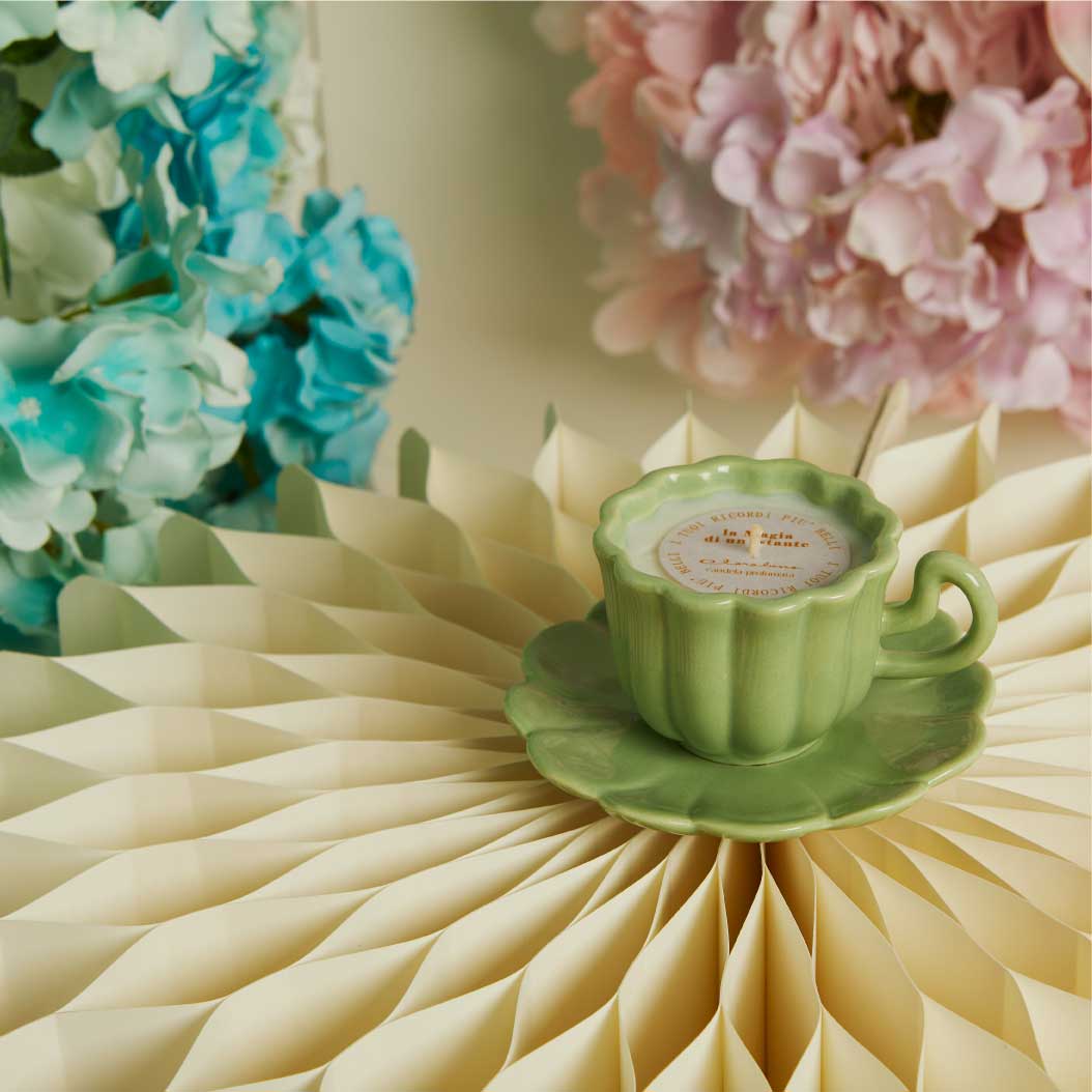BOMBONIERA MATRIMONIO CANDELA IN TAZZA BOMBONIERA MATRIMONIO CANDELA IN TAZZA