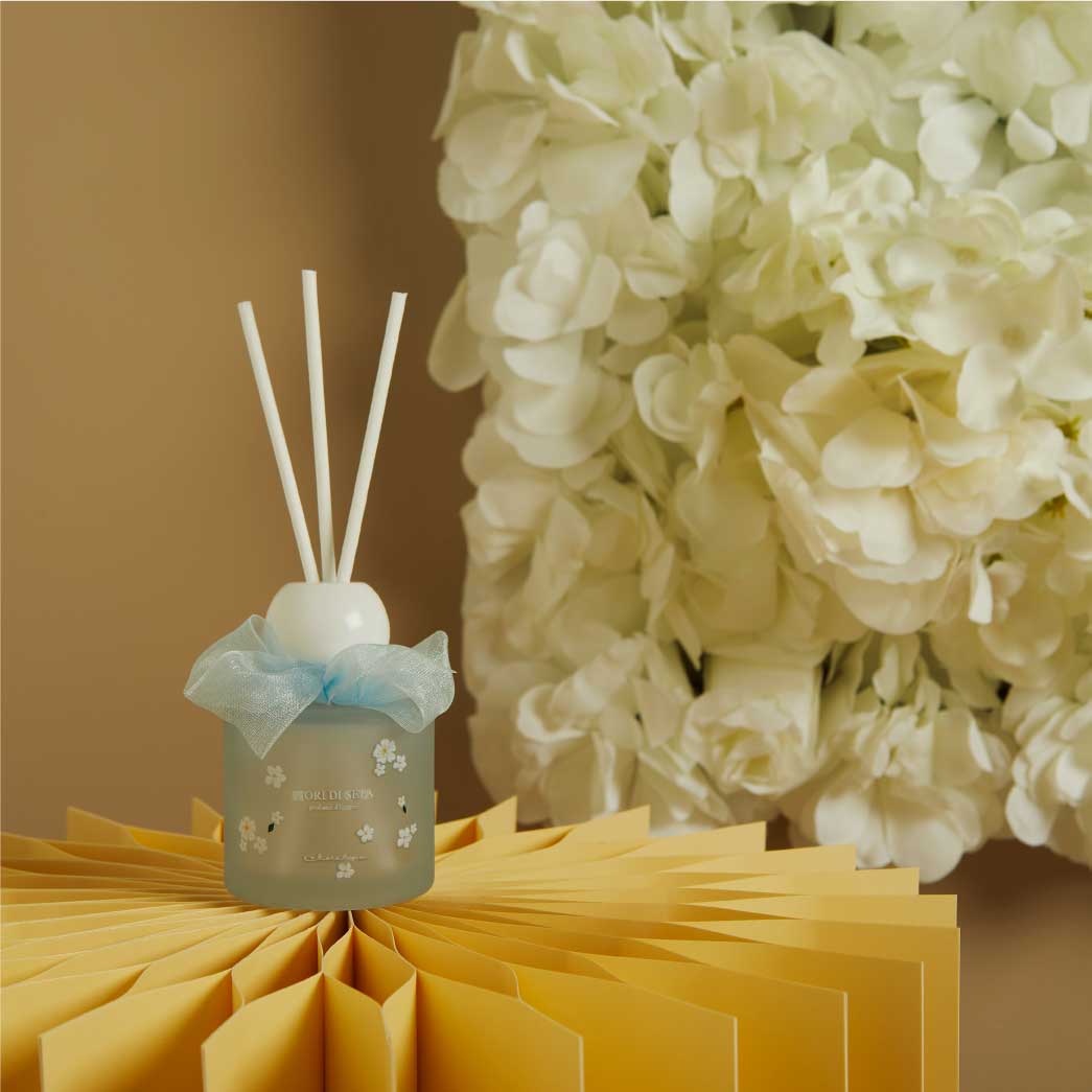 BOMBONIERE MATRIMONIO PROFUMATORE AZZURRO DECORO FIORI BOMBONIERE MATRIMONIO PROFUMATORE AZZURRO DECORO FIORI