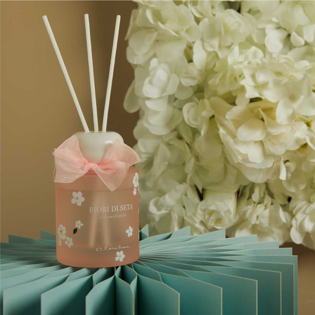 BOMBONIERA MATRIMONIO DIFFUSORE ROSA DECORO FIORI BOMBONIERA MATRIMONIO DIFFUSORE ROSA DECORO FIORI