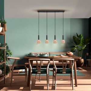 LAMPADARIO 4L ·SINCRO· NERO/ORO