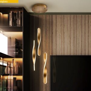 TWIST-LAMPADA SOSPENSIONE 3L. ORO